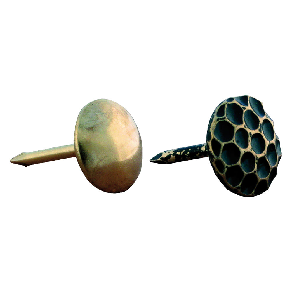 BULLETTE PER TAPPEZZIERE mm 9 ottone sfumate cf. 500 pz-Ganci,attaccaglie e cornici per quadri-Ecanshop
