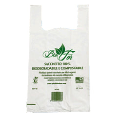 BUSTE SHOPPER COMPOSTABILI Medie gr.7,5 - 27+ 14 x 50 cf 500pz-Contenitori per uso domestico-Ecanshop