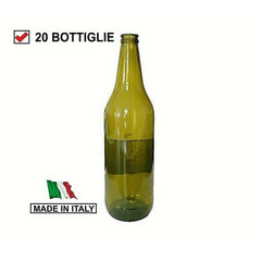 Bottiglie in vetro per birra 66 cl 660 ml artigianale conservazione da 20 pezzi-Ecanshop