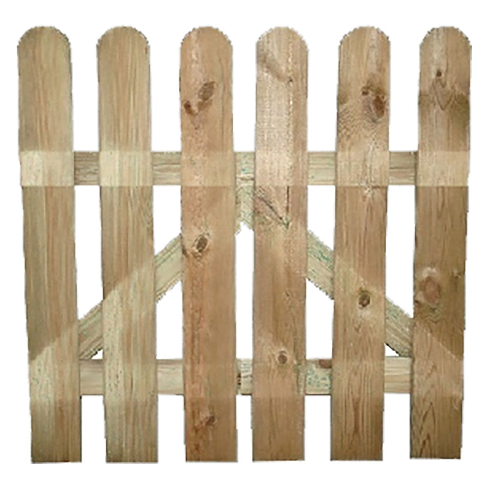 CANCELLO IN LEGNO 'LAMELLE' cm. 100 x h.100 - 7 lamelle 15 x 85 mm-Frangivista, delimitazioni, allestimenti-Ecanshop