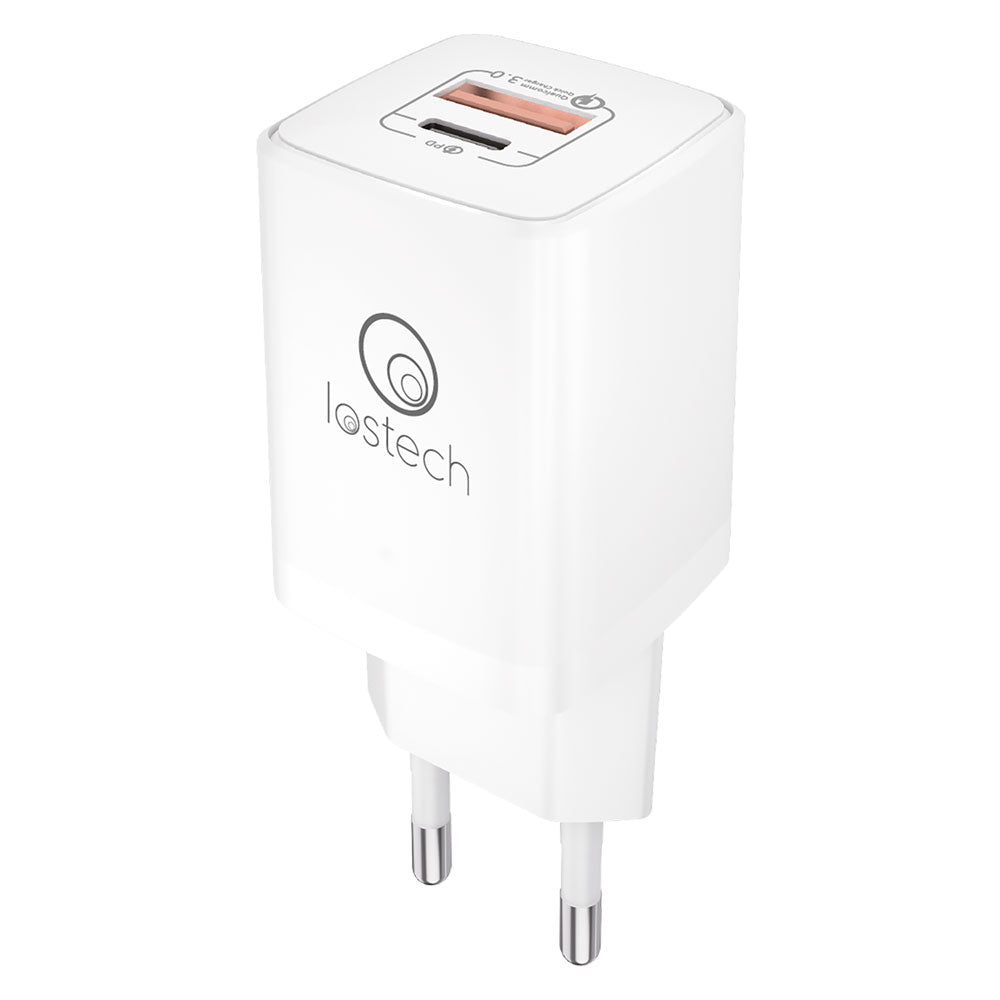 CARICABATTERIA DA MURO DOPPIA USCITA CARICA RAPIDA ingresso 110-240V - carica 20W-Spinotteria civile e industriale-Ecanshop