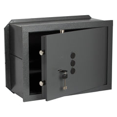 CASSAFORTE CON CHIAVE E COMBINAZIONE '82210' cm 31 x 19 x 20 - 2 catenacci-Cassette e armadi di sicurezza-Ecanshop