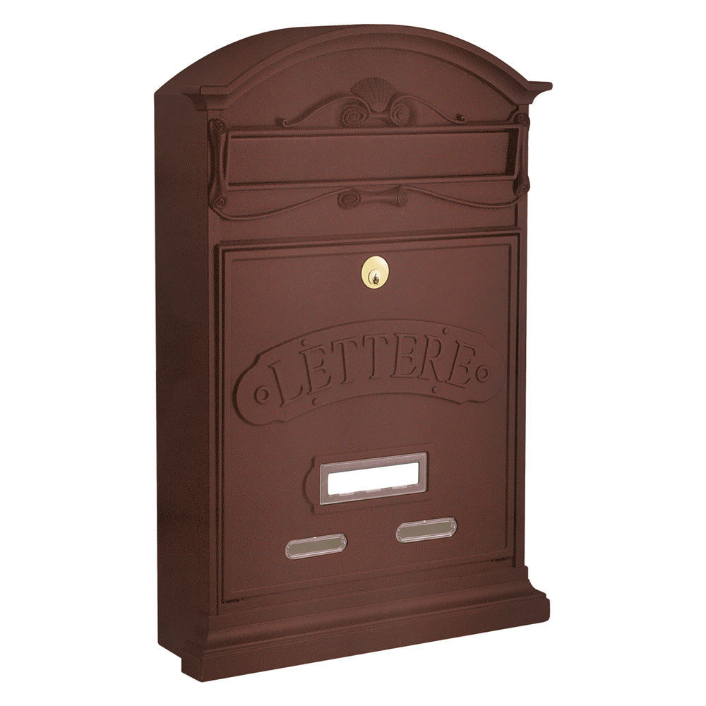 CASSETTA POSTALE SERIE 'LETTERE' ruggine-Cassette postali e accessori-Ecanshop
