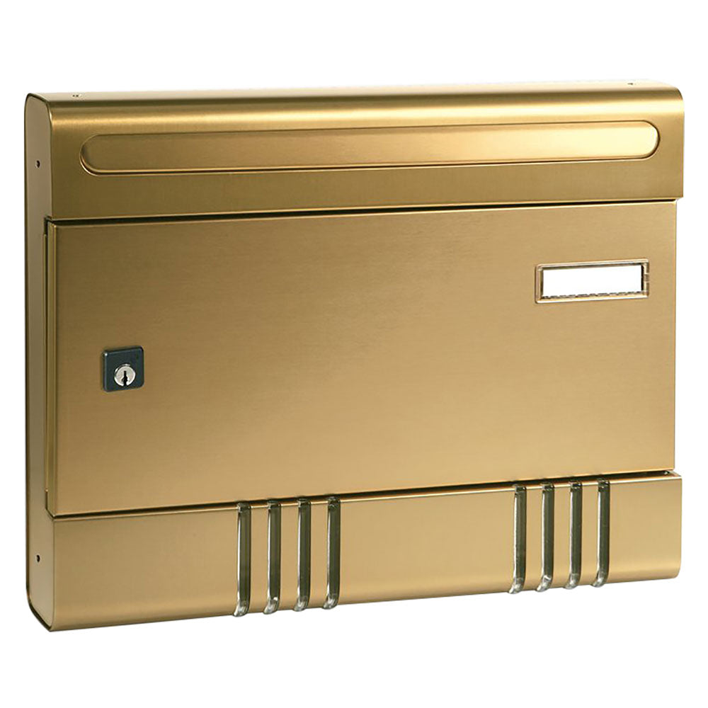 CASSETTA POSTALE SERIE 'SIRE' anodizzato bronzo-Cassette postali e accessori-Ecanshop