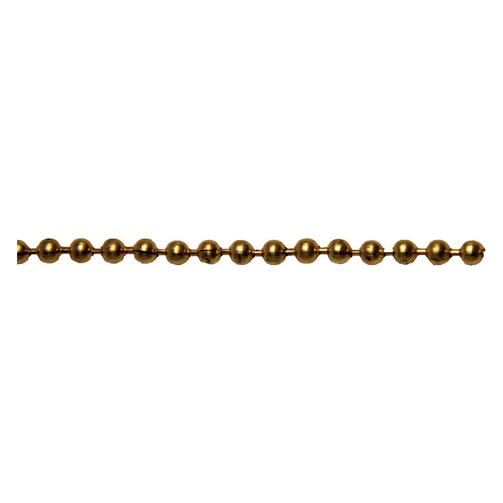 CATENA A PERLINE ottonata cromata - bobina-Catene e accessori-Ecanshop