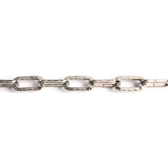 CATENA ORNAMENTALE PRETAGLIATA MARTELLATA QUADRATA 2,5 mt - ottonata-Catene e accessori-Ecanshop