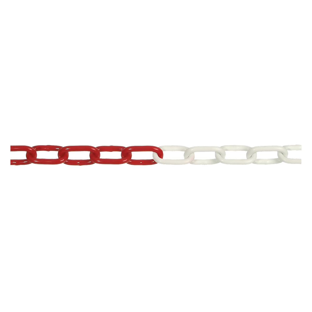 CATENA SEGNALETICA ACCIAIO BICOLORE bobina mt 30 bianco/rosso-Segnaletica ed accessori-Ecanshop