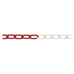 CATENA SEGNALETICA ACCIAIO BICOLORE bobina mt 30 bianco/rosso-Segnaletica ed accessori-Ecanshop