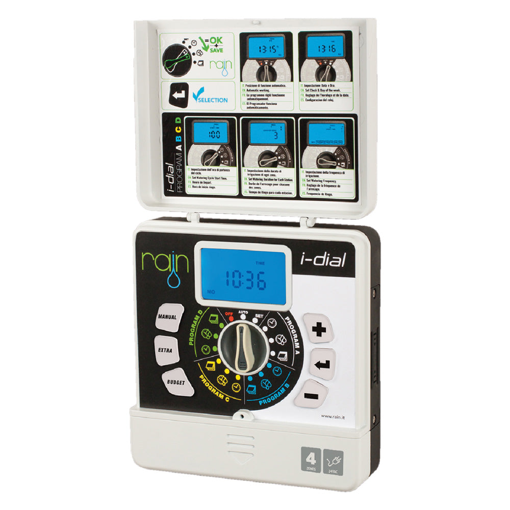 CENTRALINA RAIN 'I-DIAL' 6 stazioni - 24VAC-Macroirrigazione-Ecanshop