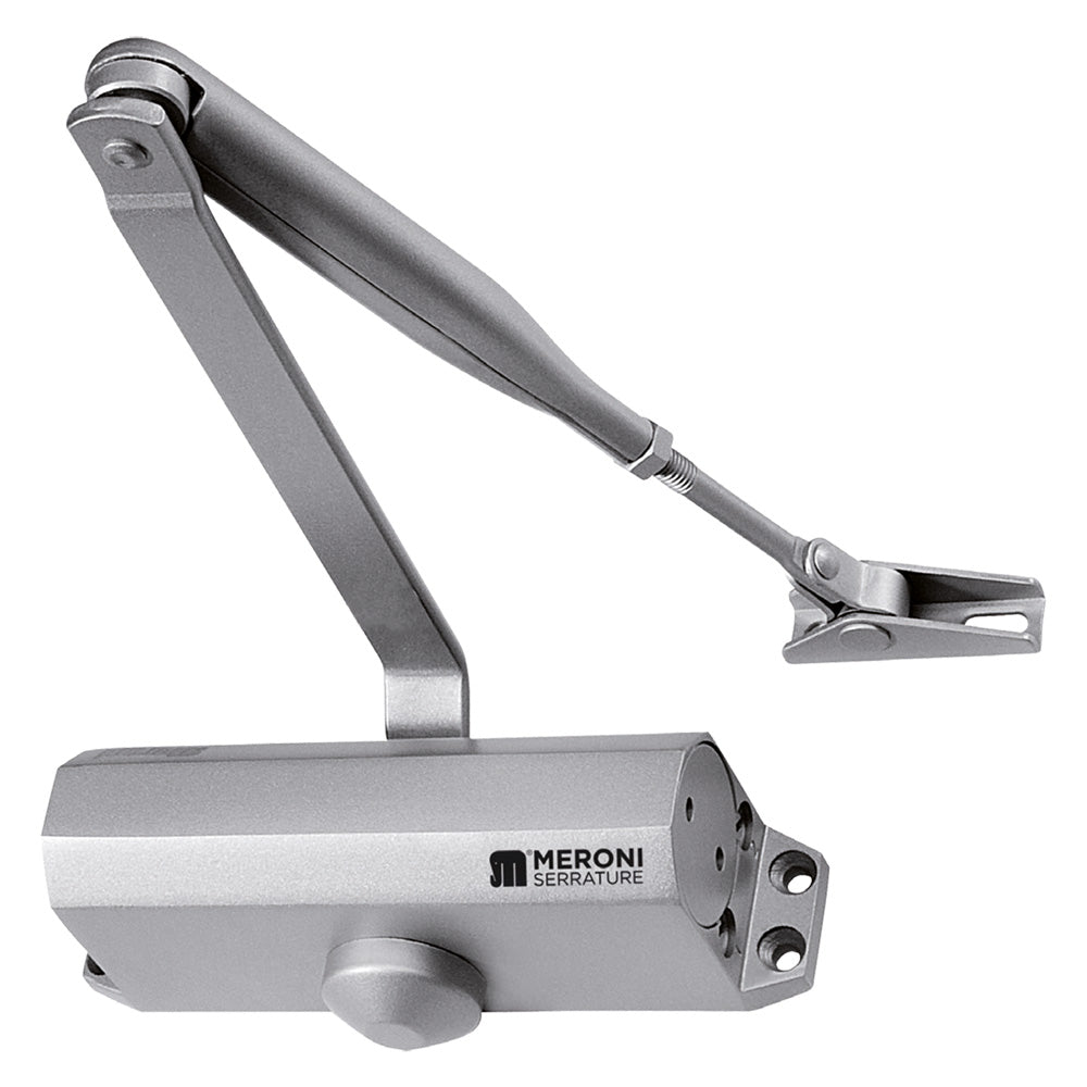 CHIUDIPORTA AEREO 'DC130' verniciato silver-FERRAMENTA-Ecanshop