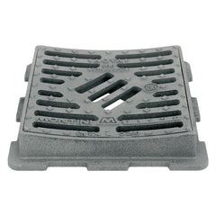 CHIUSINO GRIGLIATO IN GHISA 'CONCAVO' cm 40 x 40 - Kg 23-EDILIZIA-Ecanshop
