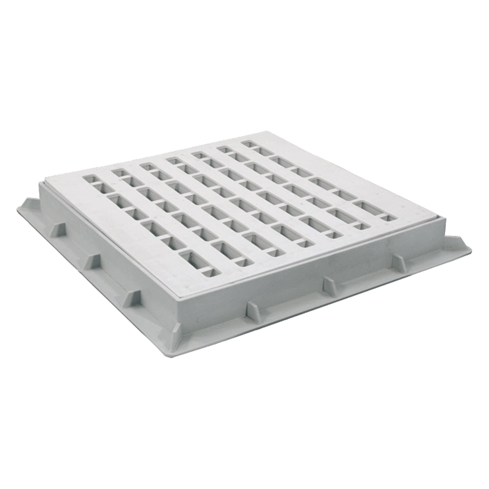 CHIUSINO PEDONABILE CON GRIGLIA cm 55 x 55-Pozzetti, chiusini e griglie-Ecanshop
