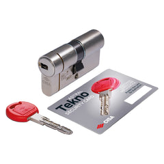 CILINDRO PROFILATO DOPPIO 'ASTRAL TEKNO PRO' mm 35+10+25 = 70 (40+30)-Cilindri e accessori-Ecanshop
