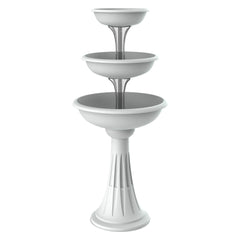 CIOTOLA PER FIORI CON COLONNA 'TREVI' Ø cm 30/40/50 - cappuccino-Arredo giardino e terrazzi-Ecanshop