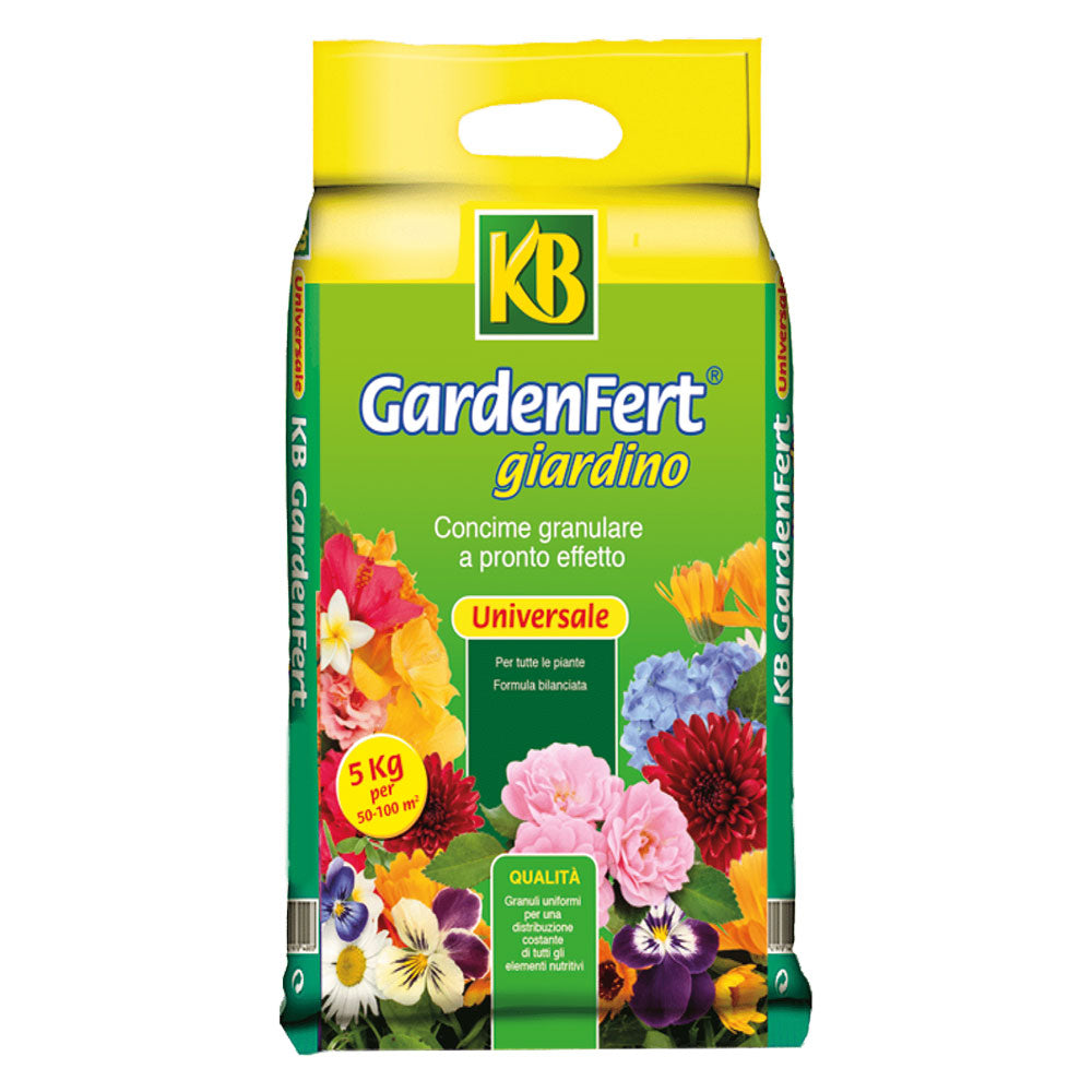 CONCIME GRANULARE UNIVERSALE 'GARDENFERT GIARDINO 12-12-12' Kg. 5-Terricci e trattamento piante-Ecanshop