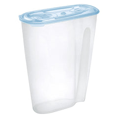 CONTENITORE PORTA CEREALI IN PLASTICA lt 3 cm 21,5 x 10,7 x h 25,7 acqua-Articoli da cucina-Ecanshop