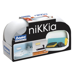 CONTENITORE PORTASPUGNE 'NIKKIA' cm 22 x 12,5 x h.7-Bagno e accessori-Ecanshop