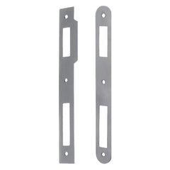 CONTROPIASTRA PER SERRATURA 'PATENT' B.Q. ottonato - interasse 70 mm-Serrature per legno e accessori-Ecanshop