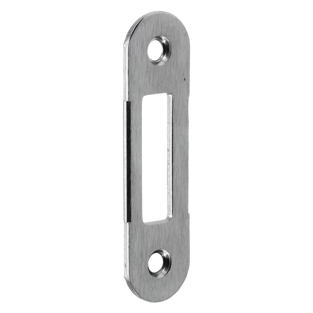 CONTROPIASTRA PER SERRATURA 'PATENT CENTRO' B.T. cromo opaco - interasse 90 mm-Serrature per legno e accessori-Ecanshop