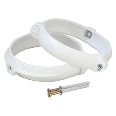 COPPIA STAFFE FERMATUBO PER AERAZIONE CANALIZZATA Ø mm. 100-Sistemi di aerazione e scarico-Ecanshop