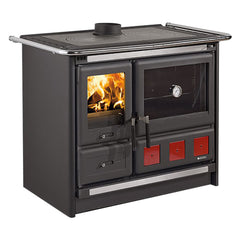 CUCINA A LEGNA 'ROSA XXL VST' Antracite - petra color naturale-Stufe e cucine-Ecanshop
