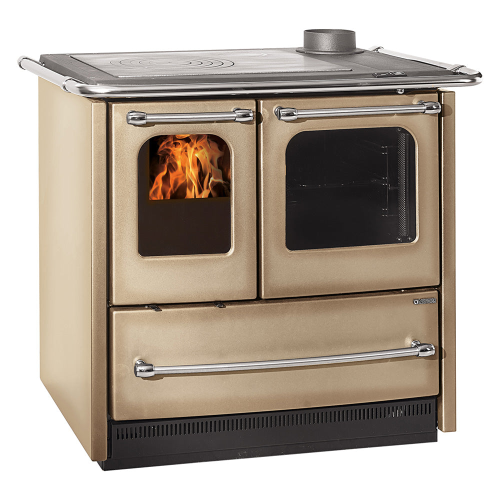 CUCINA A LEGNA 'SOVRANA EASY EVO 2.0' Colore cappuccino-Stufe e cucine-Ecanshop