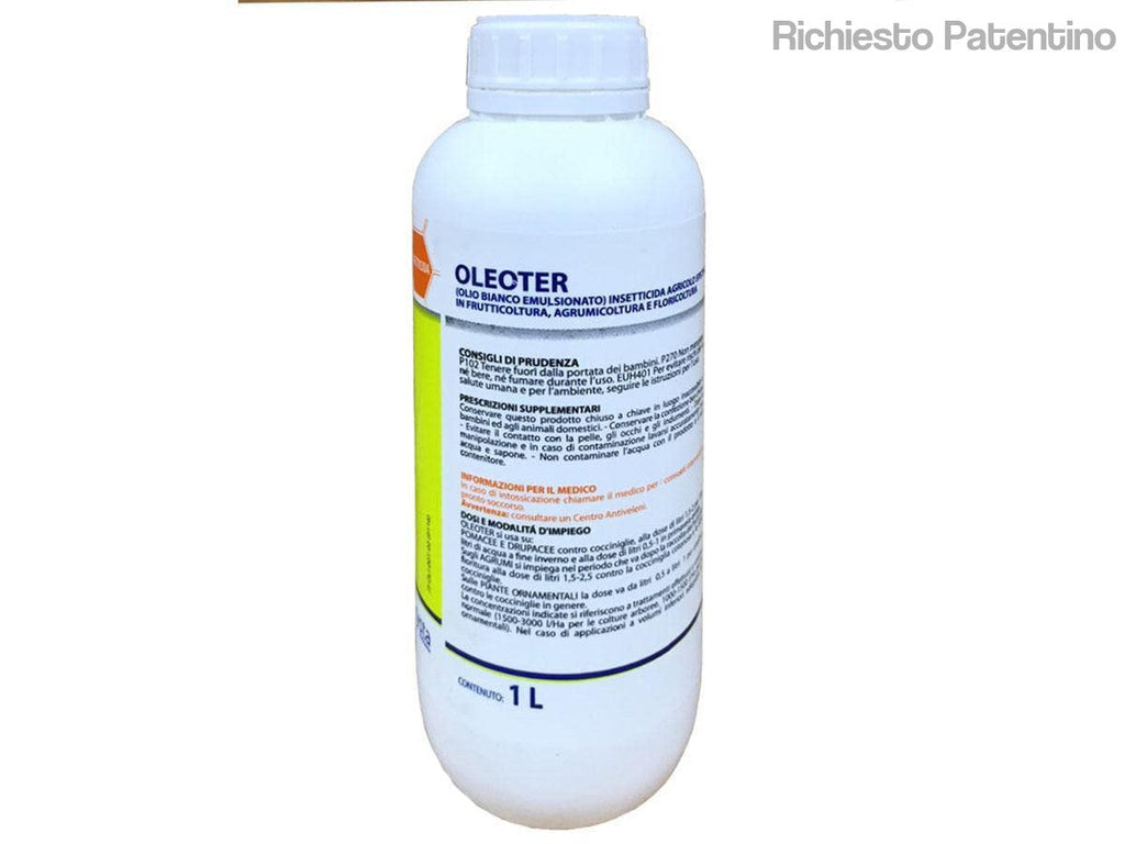 Chemol oleoter Olio bianco insetticida ovicida Bio 1 lt-Insetticida-Ecanshop