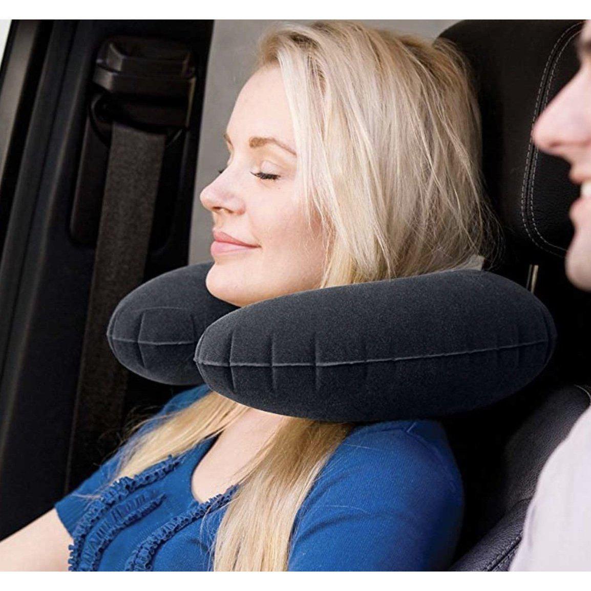 Cuscino da viaggio intex floccato gonfiabile-Cuscino da viaggio-Ecanshop