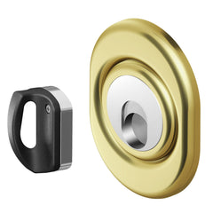 DEFENDER MAGNETICO PER SERRATURE ATRA 'MR 503F' inox ottone lucido-Lucchetti e sistemi antifurto-Ecanshop