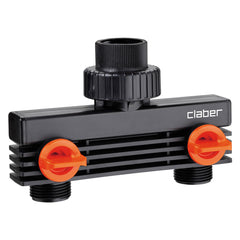 DERIVAZIONE A DUE VIE Art. 8589 3/4 maschio - blister-Raccorderia da giardino-Ecanshop