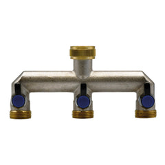 DERIVAZIONE IN METALLO A TRE VIE 3/4-3/4x3/4x3/4-Raccorderia da giardino-Ecanshop