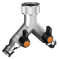 DERIVAZIONE IN METALLO A 'Y' DUE VIE Art. 9602 - 3/4 blister-Raccorderia da giardino-Ecanshop