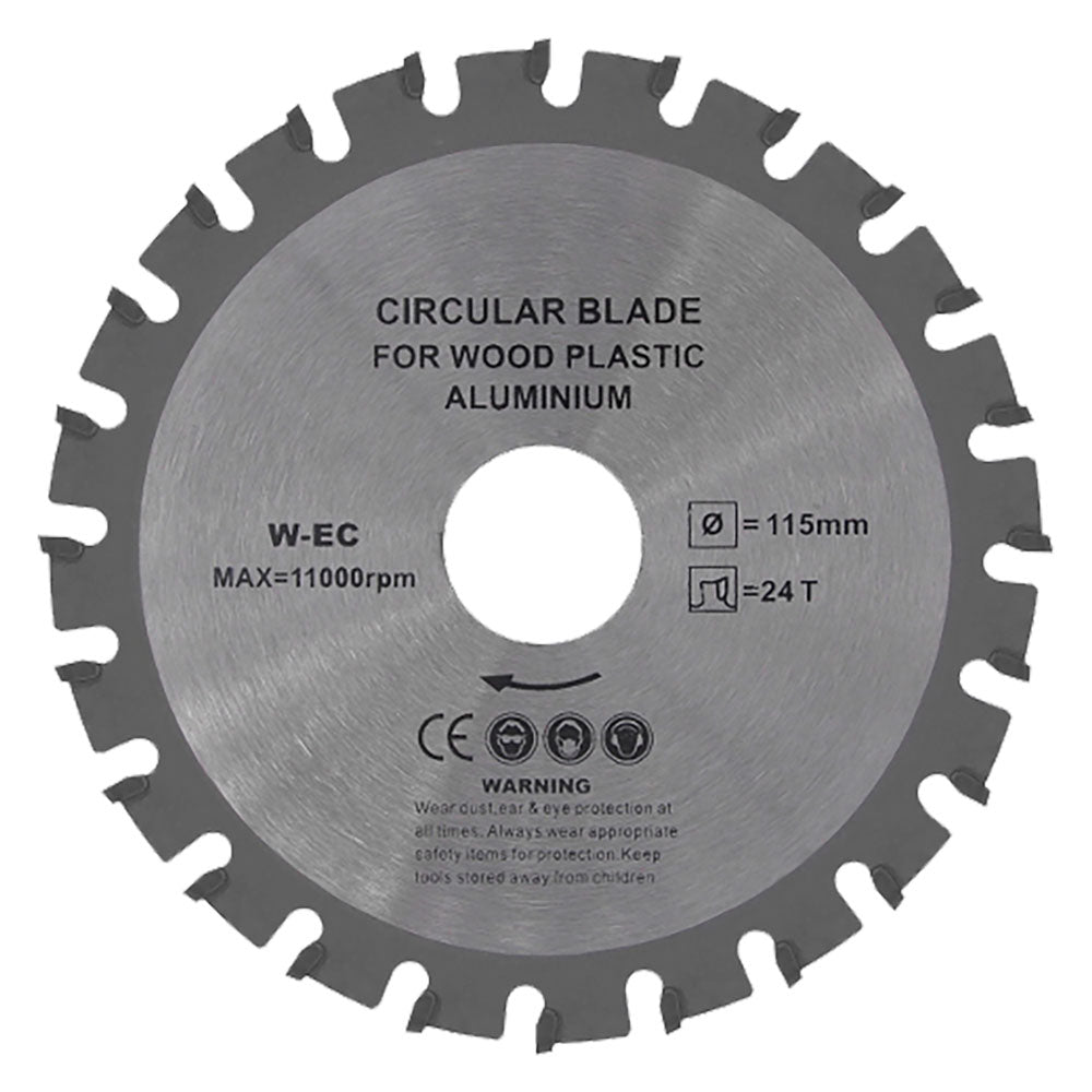 DISCO PROFESSIONALE PER LEGNO '5950' Ø 115 - 24 denti-Dischi circolari da taglio e smeriglio-Ecanshop