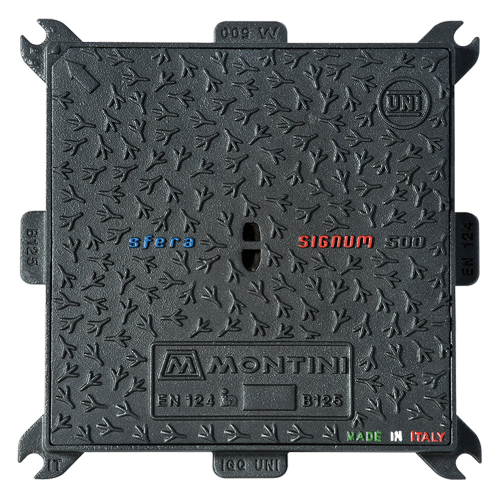 CHIUSINO IN GHISA CLASSE B125 SIGNUM - 30 x 30 - Kg 6,7