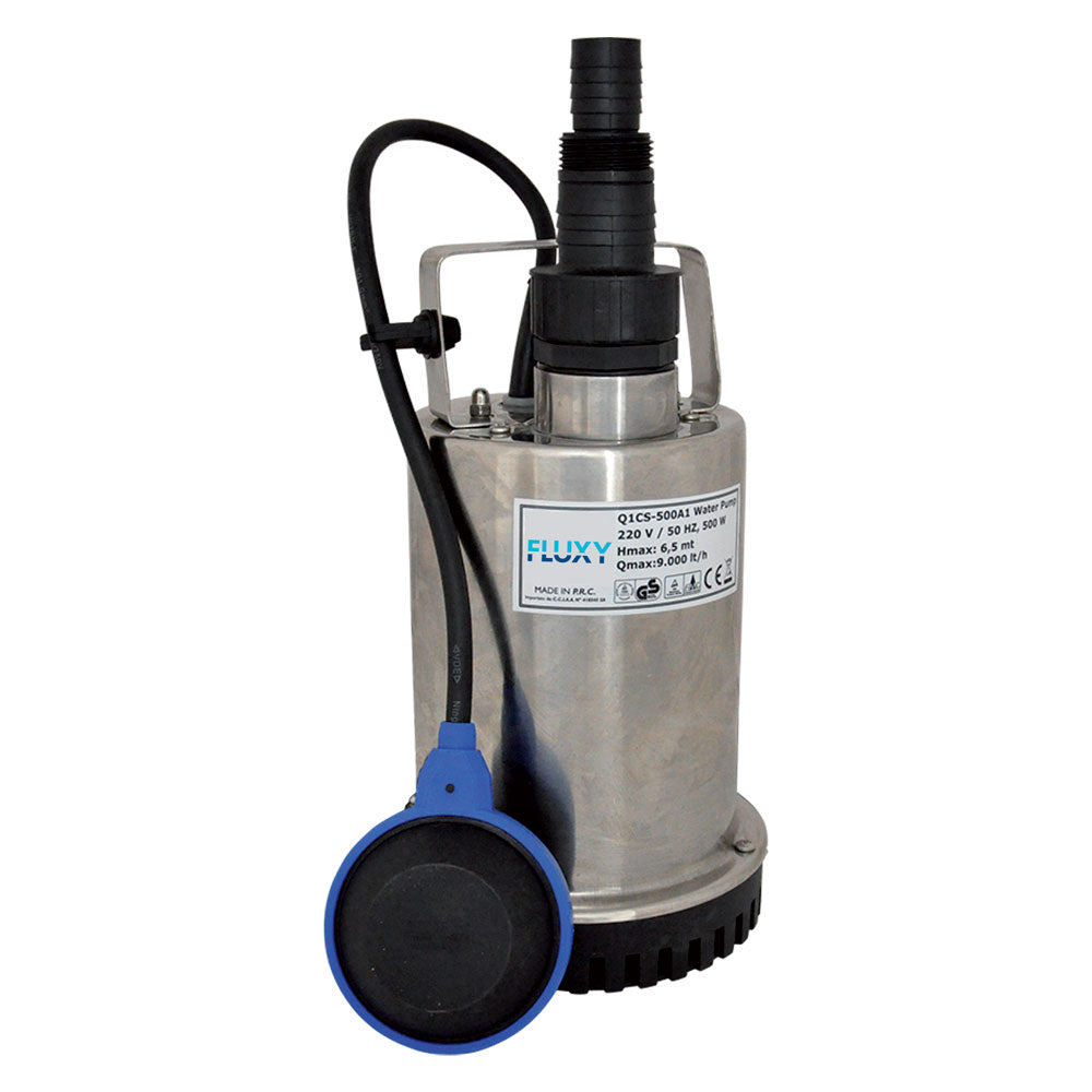 ELETTROPOMPA SOMMERGIBILE INOX 750 watt - 10500 litri/h - hp 1,0-Sistemi di scarico acqua e accessori-Ecanshop