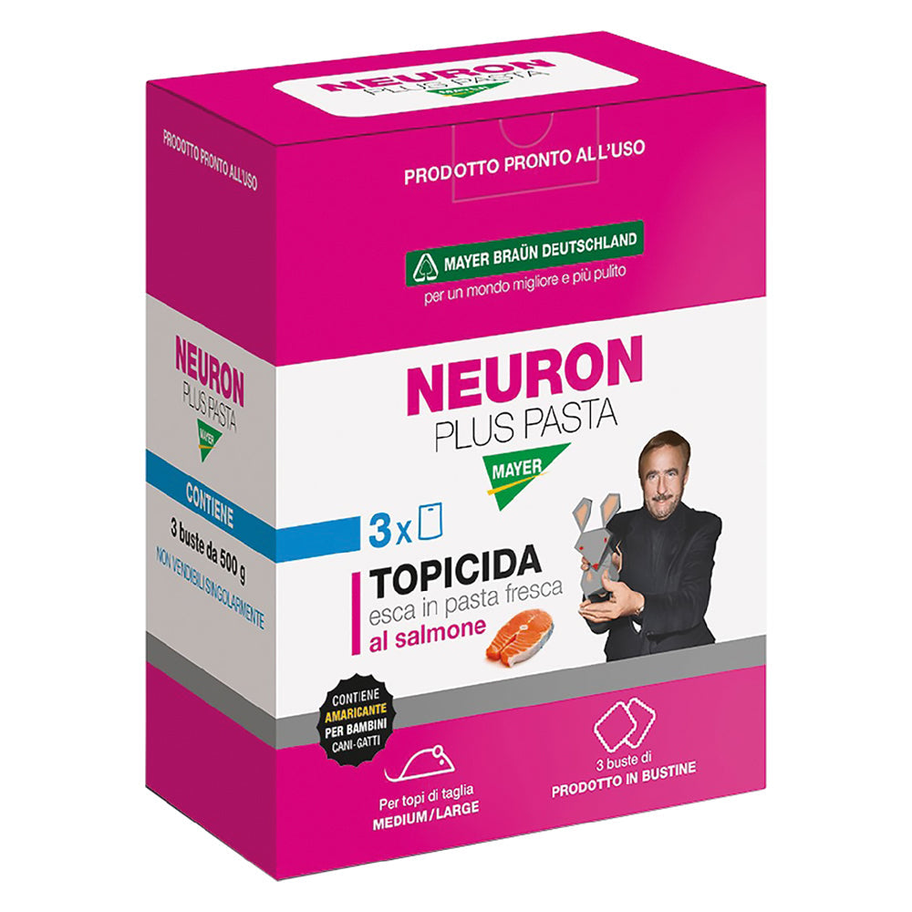 ESCA TOPICIDA 'NEURON' gr. 1500 - cf. 3 buste (500 gr.)-Trappole e topicidi-Ecanshop