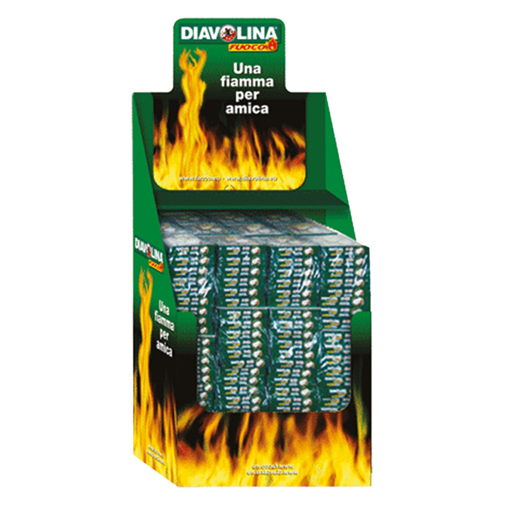 ESPOSITORE DIAVOLINA ACCENDIFUOCO 40 CUBI 240 cf. (terra) cm.39 x 59 x h.95-Combustibili e accendifuoco-Ecanshop