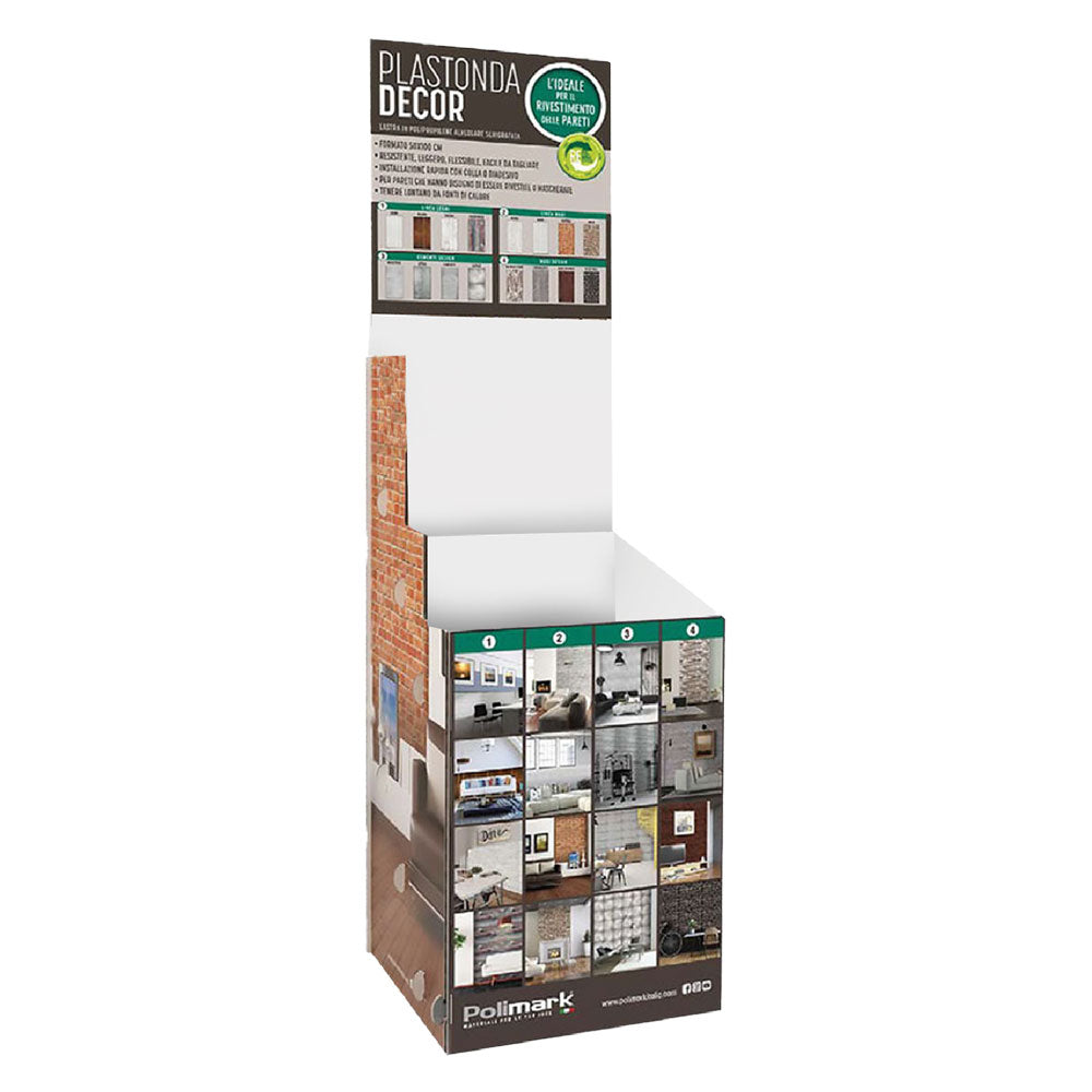 ESPOSITORE PER LASTRA POLIPROPILENE cm 52 x 25 x h 170-Ecanshop