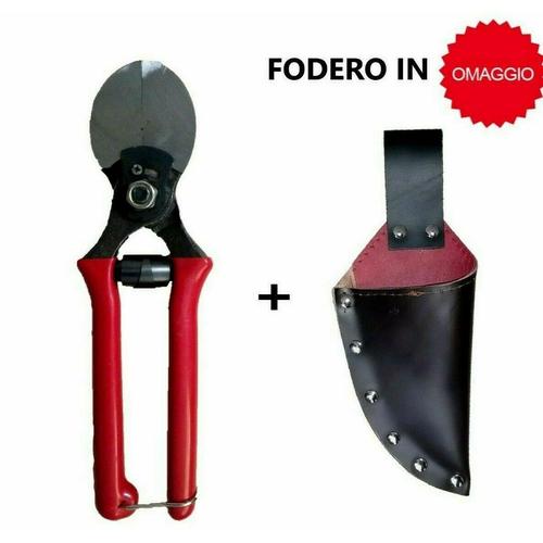 Forbici da potatura doppio taglio per frutteto con fodero fondina pota cesoia 21 mm-Materiale da lavoro-Ecanshop