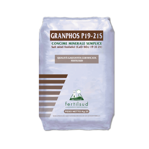 GRANPHOS P19-21S Fertilsud Concime Fosfatico con Zolfo per agricoltura professionale