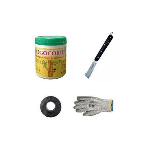Kit innesto mastice coltello da innesto piante potature nastro coltellino lama-Kit per giardinaggio-Ecanshop