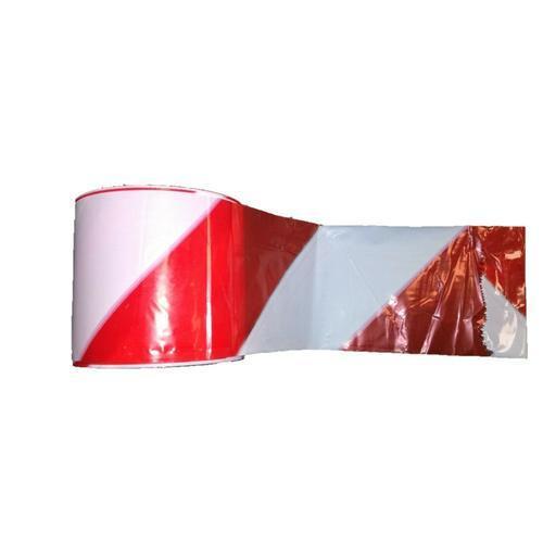 Nastro segnaletico bianco e rosso per lavori in corso 200 mt segnalare cantiere-Ecanshop