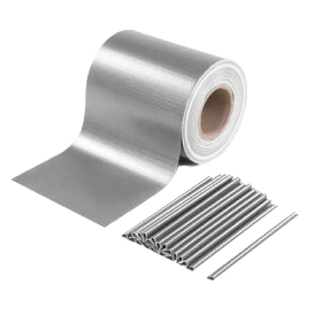 FASCIA COPRENTE FRANGIVISTA colore grigio-Frangivista, delimitazioni, allestimenti-Ecanshop