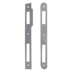 CONTROPIASTRA PER SERRATURA 'PATENT' B.T. grigio verniciata - interasse 70 mm
