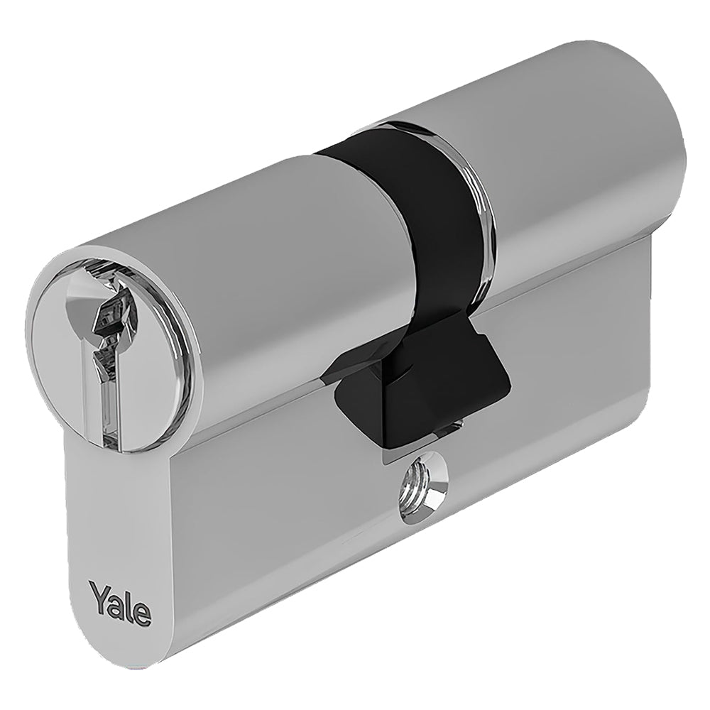 CILINDRO PROFILATO DOPPIO SERIE 'Y500' mm 30+10+35 = 75 (35+40) nichelato