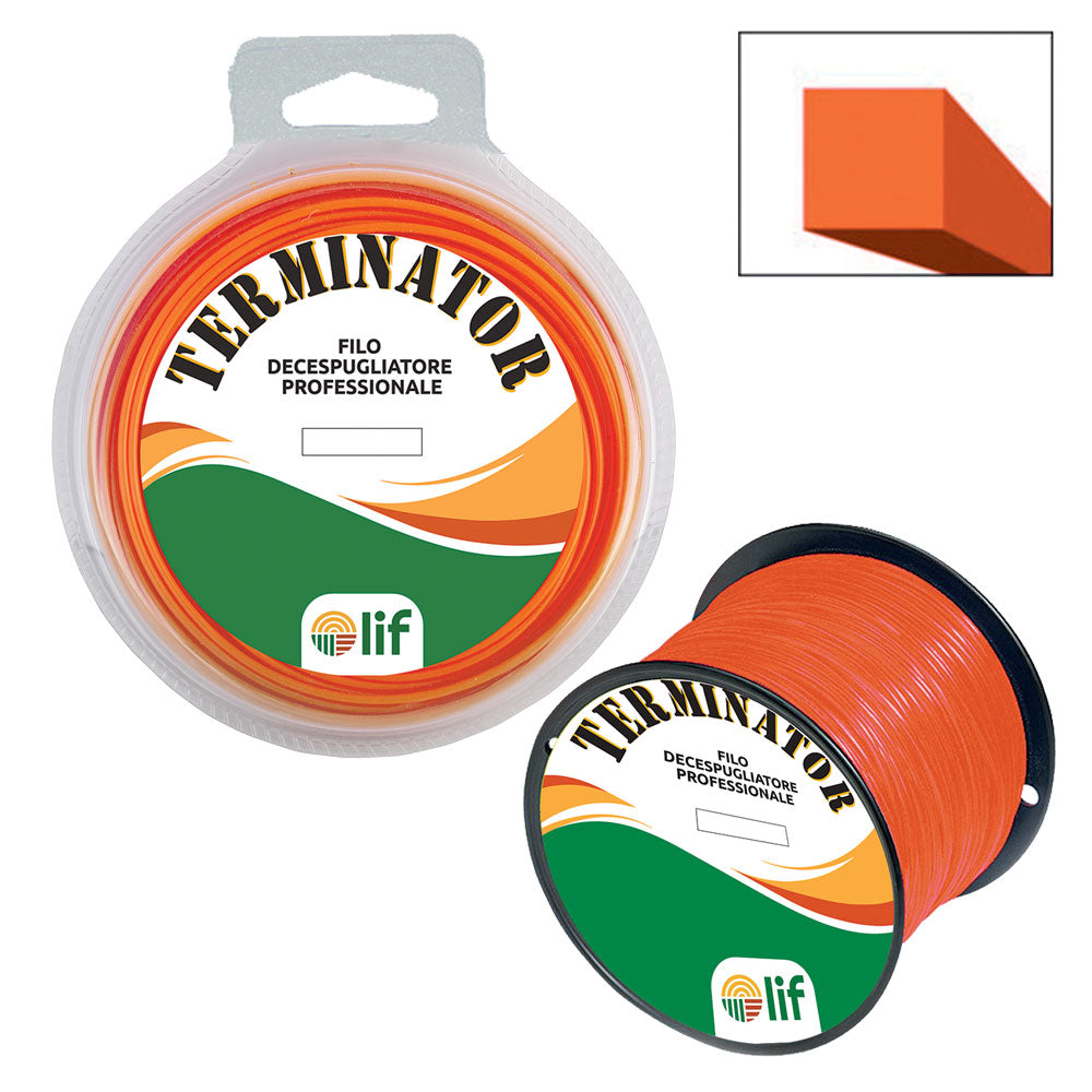 FILO PROFESSIONALE 'TERMINATOR' mm 3,3 mt 150 (in rocchetto)-Filo e testine per decespugliatore-Ecanshop