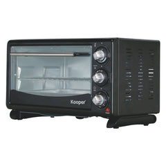 FORNO ELETTRICO VENTILATO 1380 W - colore nero-Ecanshop