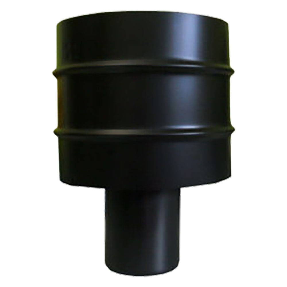 FUMAIOLO A CAPPELLO 'QUATTRO VENTI' Ø 10 cm-Fumisteria acciaio nero e accessori-Ecanshop