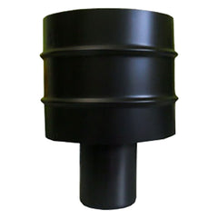 FUMAIOLO A CAPPELLO 'QUATTRO VENTI' Ø 10 cm-Fumisteria acciaio nero e accessori-Ecanshop