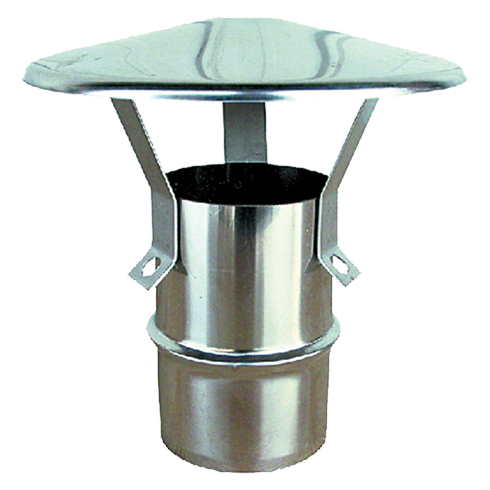 FUMAIOLO A CAPPELLO ø cm 12-Fumisteria acciaio inox,zincata e acces.-Ecanshop